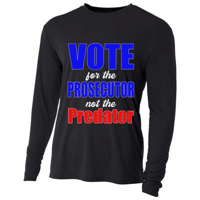 Vote For The Prosecutor Not The Predator Cooling Performance Long Sleeve Crew