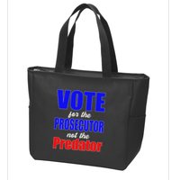 Vote For The Prosecutor Not The Predator Zip Tote Bag