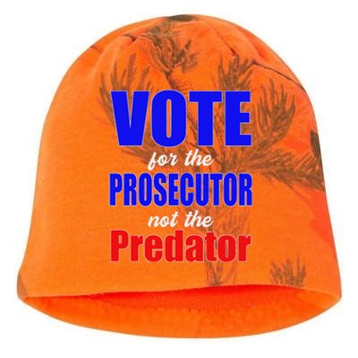 Vote For The Prosecutor Not The Predator Kati - Camo Knit Beanie