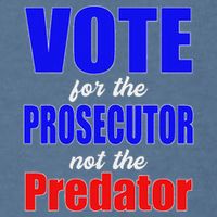 Vote For The Prosecutor Not The Predator Garment-Dyed Sweatshirt