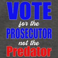 Vote For The Prosecutor Not The Predator Vector Backpack