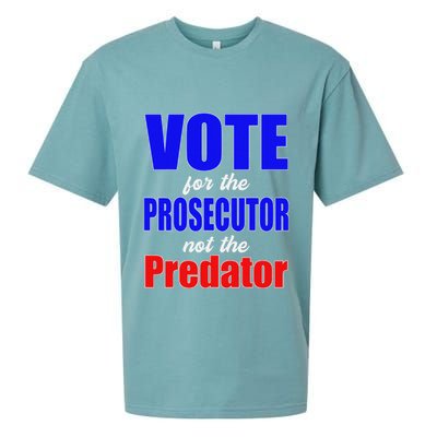 Vote For The Prosecutor Not The Predator Sueded Cloud Jersey T-Shirt