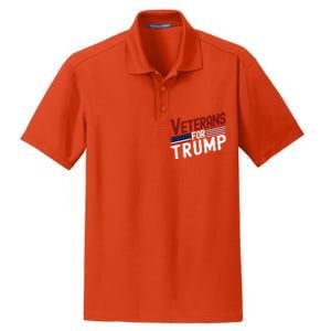 Veterans For Trump 2024 American Flag 4th Of July Gift Dry Zone Grid Polo