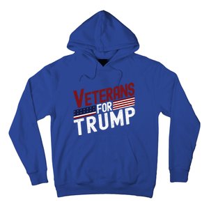 Veterans For Trump 2024 American Flag 4th Of July Gift Hoodie