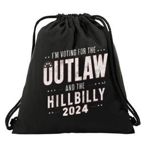 Voting For The Outlaw And The Hillbilly 2024 Drawstring Bag