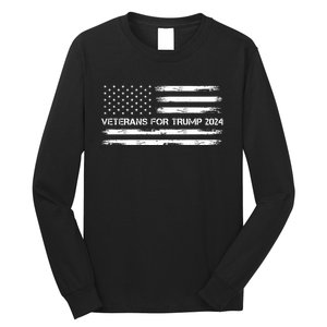 Veterans For Trump 2024 Election 2024 Long Sleeve Shirt