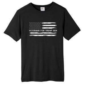 Veterans For Trump 2024 Election 2024 Tall Fusion ChromaSoft Performance T-Shirt