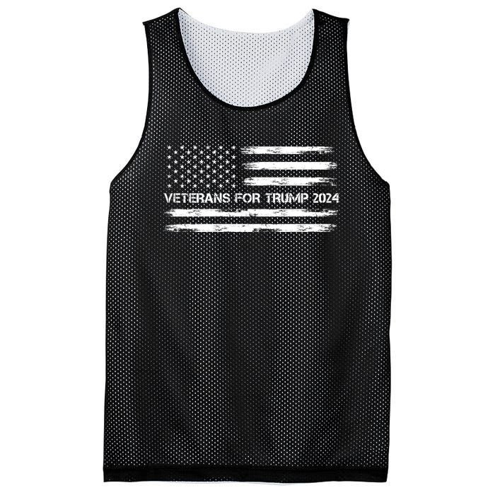 Veterans For Trump 2024 Election 2024 Mesh Reversible Basketball Jersey Tank