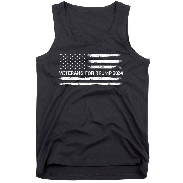 Veterans For Trump 2024 Election 2024 Tank Top