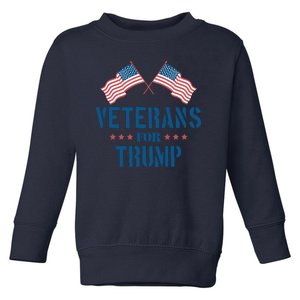 Veterans For Trump 2024 Toddler Sweatshirt