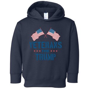 Veterans For Trump 2024 Toddler Hoodie