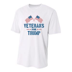 Veterans For Trump 2024 Youth Performance Sprint T-Shirt