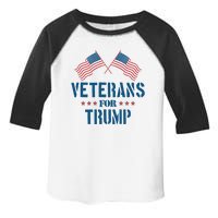 Veterans For Trump 2024 Toddler Fine Jersey T-Shirt