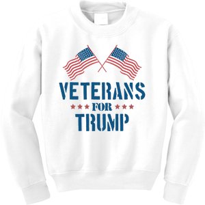 Veterans For Trump 2024 Kids Sweatshirt