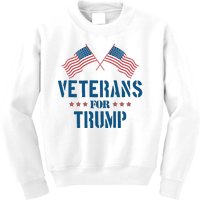 Veterans For Trump 2024 Kids Sweatshirt