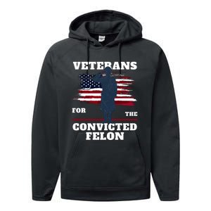 Veterans For The Convicted Felon Performance Fleece Hoodie