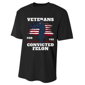 Veterans For The Convicted Felon Performance Sprint T-Shirt