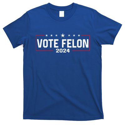 Vote Felon Trump 2024 45 And 47 Funny Vote For The Felon Gift T-Shirt