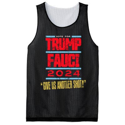 Vote For Trump Fauci 2024 Give Us Another Shot Mesh Reversible Basketball Jersey Tank