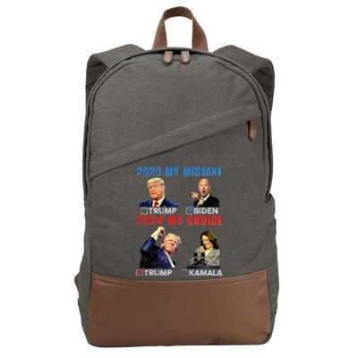 Vote For Trump! God Chose Trump To Restore Our Country! Cotton Canvas Backpack