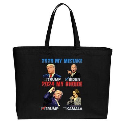 Vote For Trump! God Chose Trump To Restore Our Country! Cotton Canvas Jumbo Tote