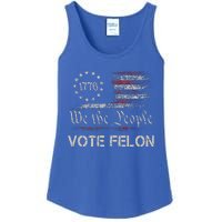 Vote Felon Trump 2024 45 And 47 Ladies Essential Tank