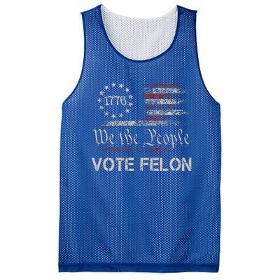 Vote Felon Trump 2024 45 And 47 Mesh Reversible Basketball Jersey Tank