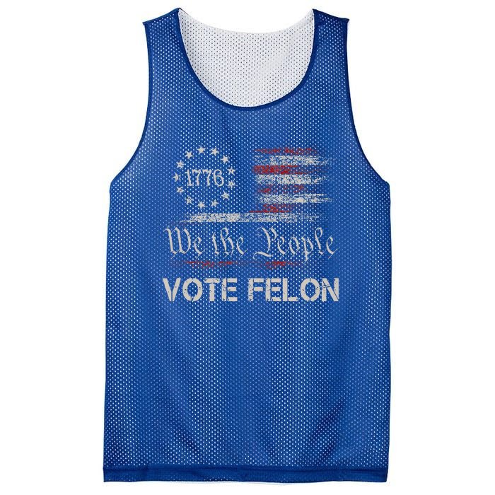 Vote Felon Trump 2024 45 And 47 Mesh Reversible Basketball Jersey Tank