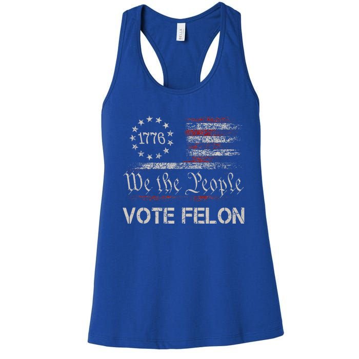 Vote Felon Trump 2024 45 And 47 Women's Racerback Tank