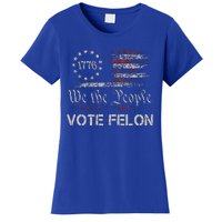 Vote Felon Trump 2024 45 And 47 Women's T-Shirt