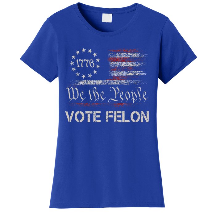 Vote Felon Trump 2024 45 And 47 Women's T-Shirt