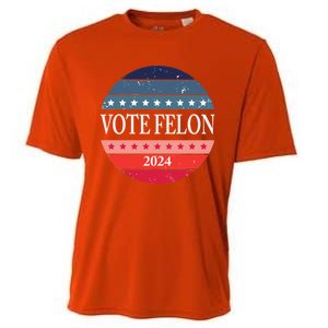 Vote Felon Trump 2024 IM Voting For The Convicted Felon Cute Gift Cooling Performance Crew T-Shirt