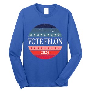 Vote Felon Trump 2024 IM Voting For The Convicted Felon Cute Gift Long Sleeve Shirt