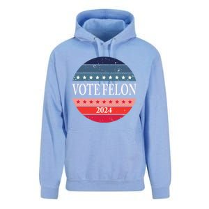 Vote Felon Trump 2024 IM Voting For The Convicted Felon Cute Gift Unisex Surf Hoodie