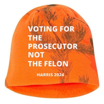 Voting For The Prosecutor...Not The Felon Kati - Camo Knit Beanie