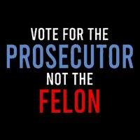 Vote For The Prosecutor Not The Felon 16 in Basic Backpack