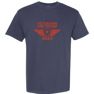 Veterans For Trump 2024 Garment-Dyed Heavyweight T-Shirt