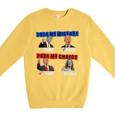 Vote For Trump! God Chose Trump To Restore Our Country! Premium Crewneck Sweatshirt