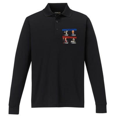 Vote For Trump! God Chose Trump To Restore Our Country! Performance Long Sleeve Polo