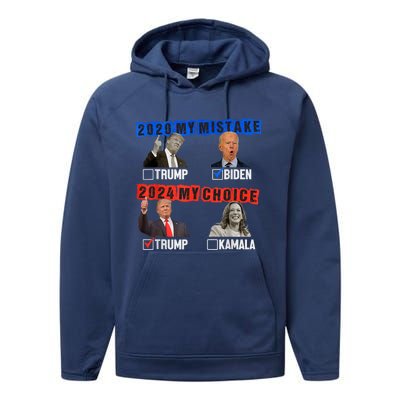 Vote For Trump! God Chose Trump To Restore Our Country! Performance Fleece Hoodie