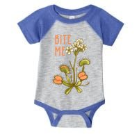 Venus Fly Trap Bite Me Funny Gift Infant Baby Jersey Bodysuit