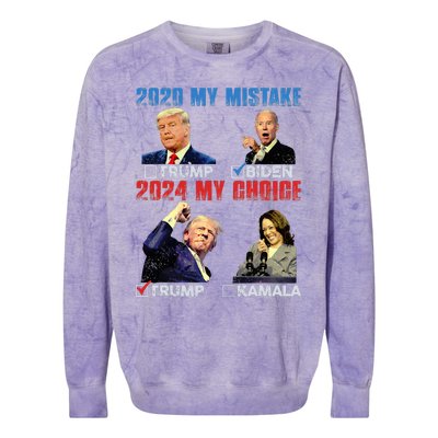 Vote For Trump! God Chose Trump To Restore Our Country! Colorblast Crewneck Sweatshirt