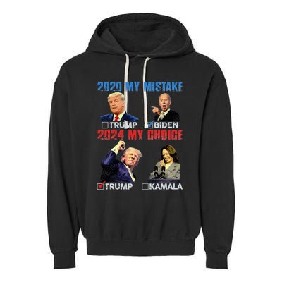 Vote For Trump! God Chose Trump To Restore Our Country! Garment-Dyed Fleece Hoodie