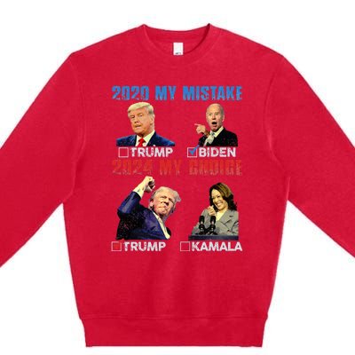 Vote For Trump! God Chose Trump To Restore Our Country! Premium Crewneck Sweatshirt