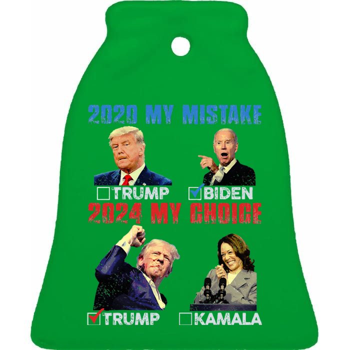 Vote For Trump! God Chose Trump To Restore Our Country! Ceramic Bell Ornament