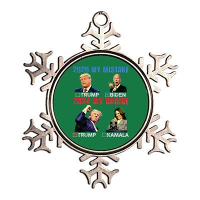 Vote For Trump! God Chose Trump To Restore Our Country! Metallic Star Ornament