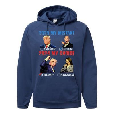 Vote For Trump! God Chose Trump To Restore Our Country! Performance Fleece Hoodie