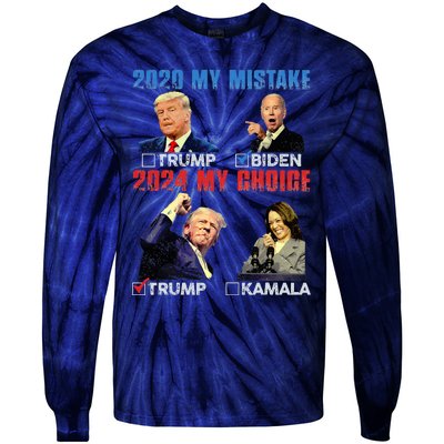 Vote For Trump! God Chose Trump To Restore Our Country! Tie-Dye Long Sleeve Shirt