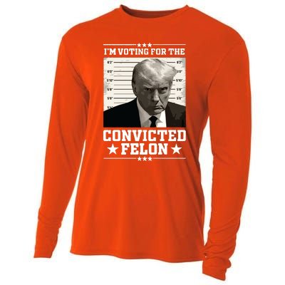 Vote For The Felon Trump 2024 Cooling Performance Long Sleeve Crew