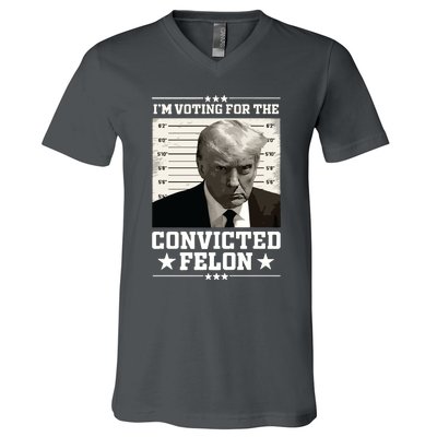 Vote For The Felon Trump 2024 V-Neck T-Shirt